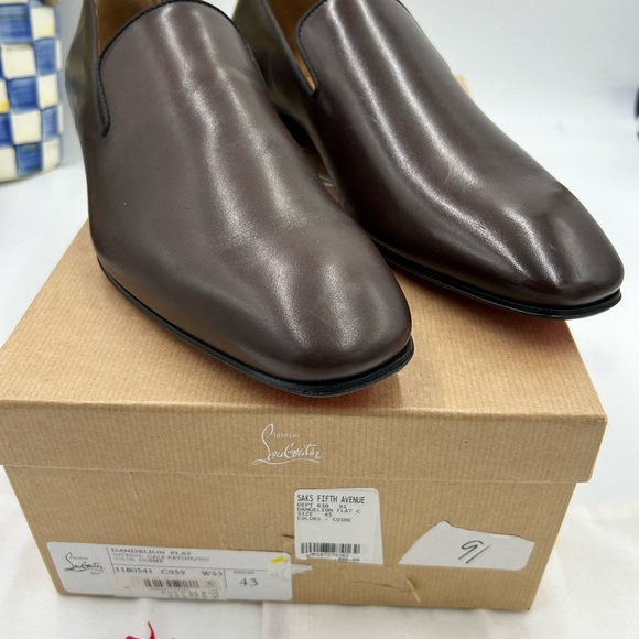 Men's Christian Louboutin dandelion flat loafers size 43 made in Italy - Picture 3 of 12